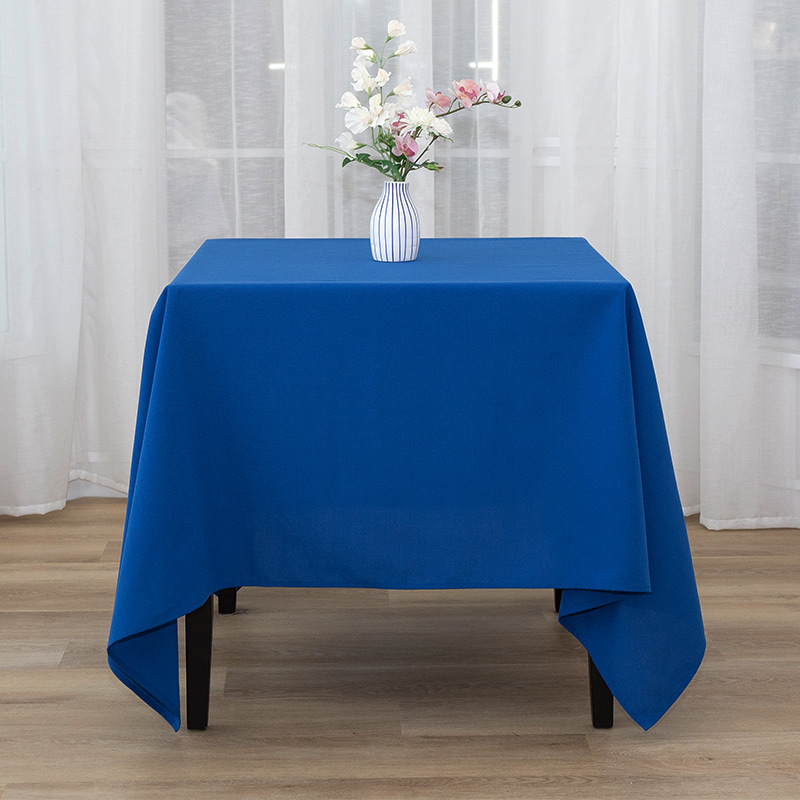 Tovaglie per banchetti per matrimoni a colore solido in poliestere da 217 gsm quadrati