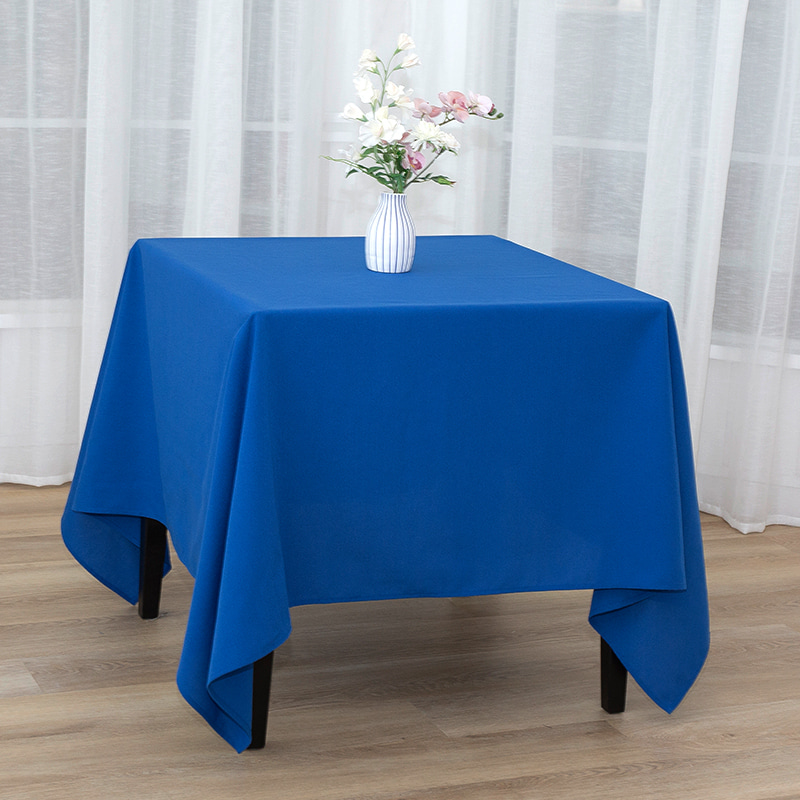 Tovaglie per banchetti per matrimoni a colore solido in poliestere da 217 gsm quadrati