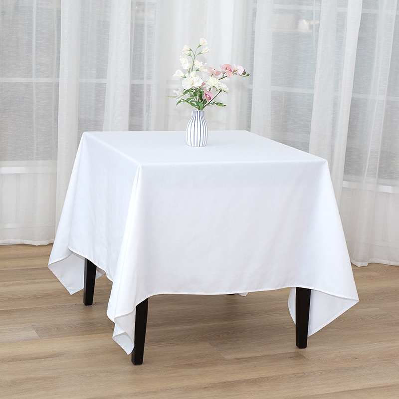 Tovaglie per banchetti per matrimoni a colore solido in poliestere da 217 gsm quadrati