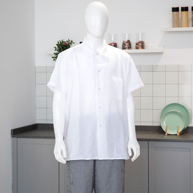 Camicia da chef a maniche corte