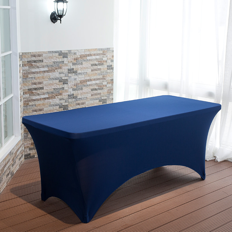 Copertura da tavolo elastico a due laterali di colore semplice