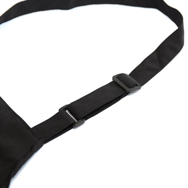 33x27 '' grembiule per filo in poliestere a colore solido con tasche e bottoni regolabili