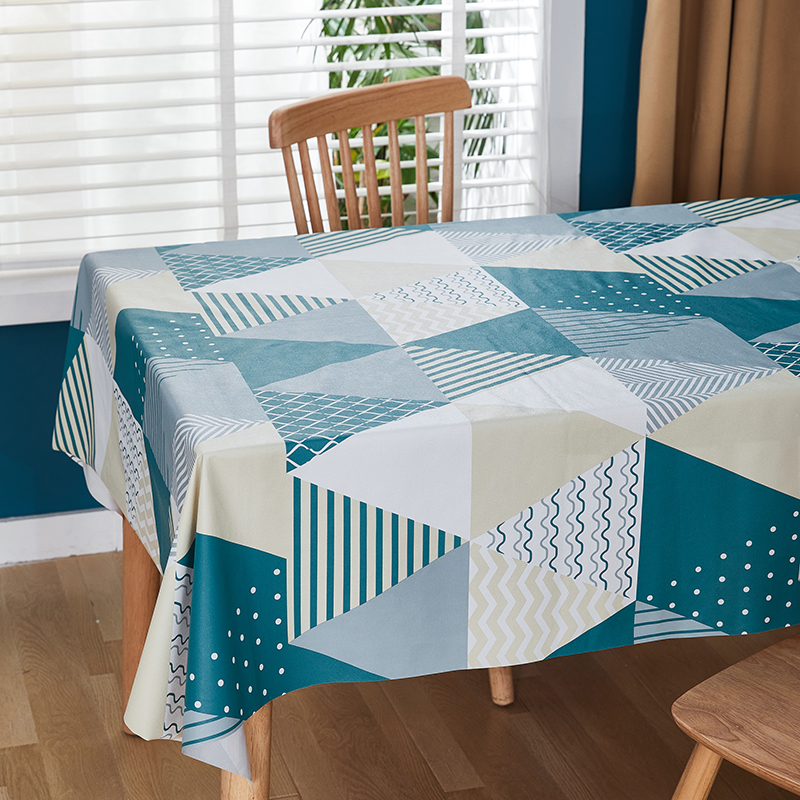 Modello geometrico impermeabile e tovaglia in PVC a prova di olio