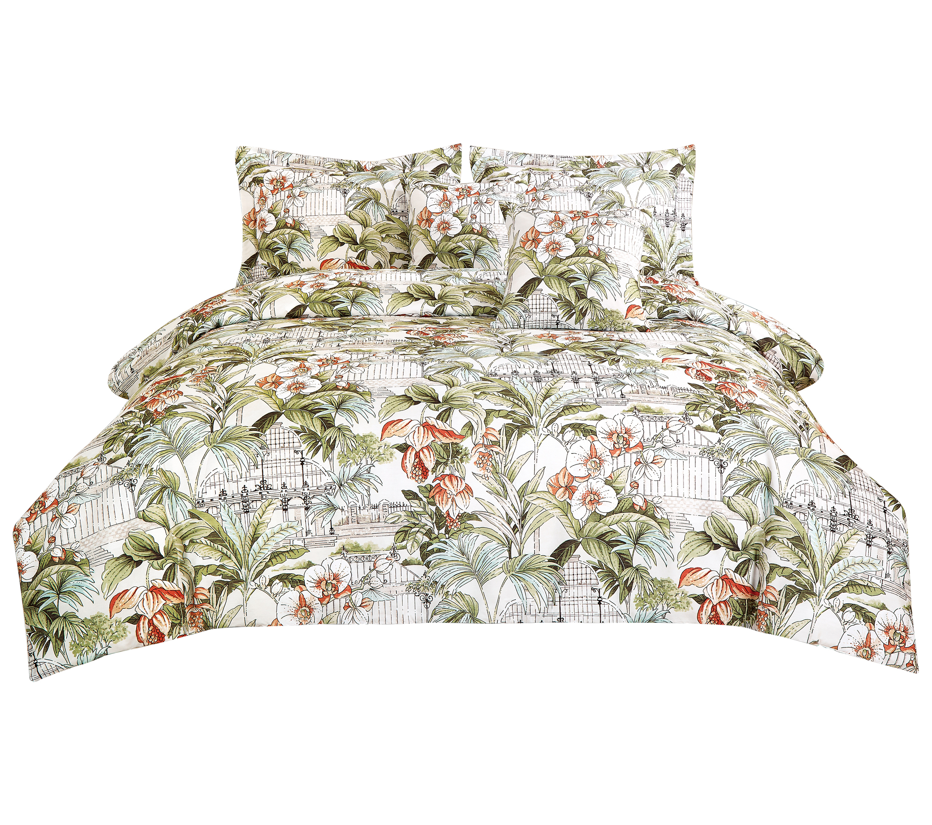 Set di biancheria da letto stampate da giardino a fumetti