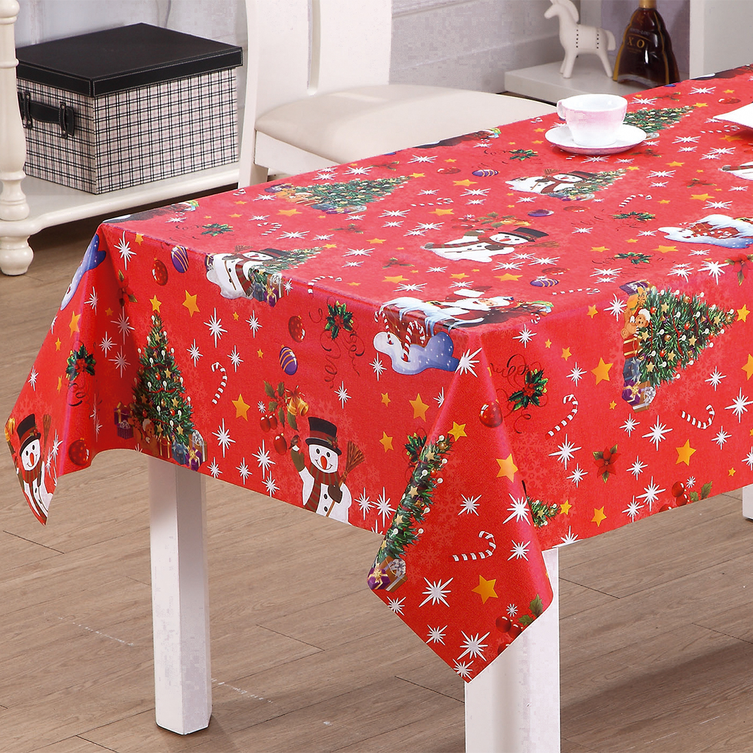 Bella tovaglia di Santa Pvc per Natale